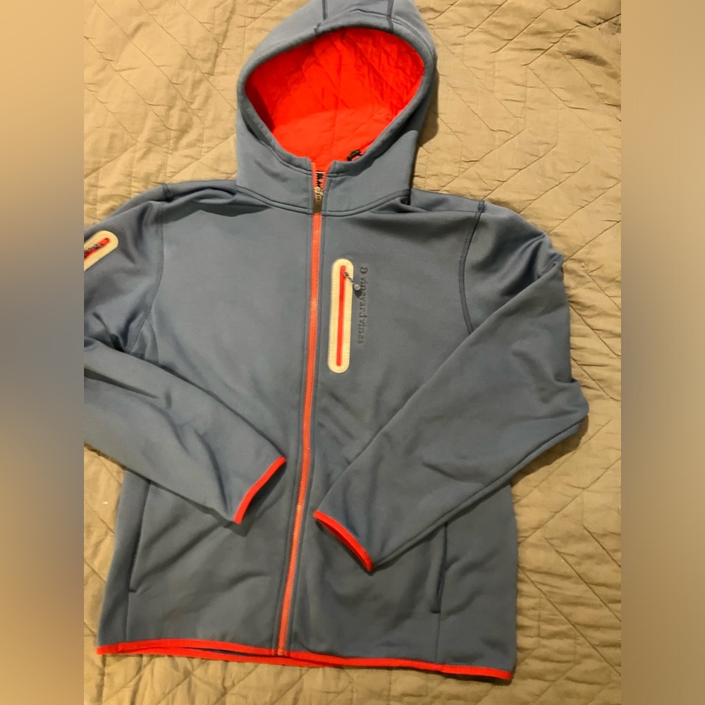 Vineyard Vines Men's Performance Tech Sailing Hoodie Blue Moonshine, L